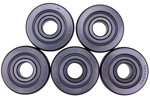 Top Shelf Agricultural Bearing Kit 10 Pack Round Bore 0.628 Inch features five durable bearings with sealed rings for tractor maintenance.