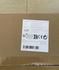 Shipping box with label for Hydraulic Rebar Cutter 20mm 25mm Heavy Duty 1700W Steel Bar Cutter, showing barcode and manufacturer details.