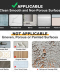 Chart of surfaces: applicable for Vacuum Suction Cup Hooks For Shower And Bathroom Towel Holder Brushed Stainless Steel Rack Mount