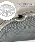 Beefy Internal Tooth Lock Washers and Heat Shield Clips Kit detail with iron washer securing heat shield