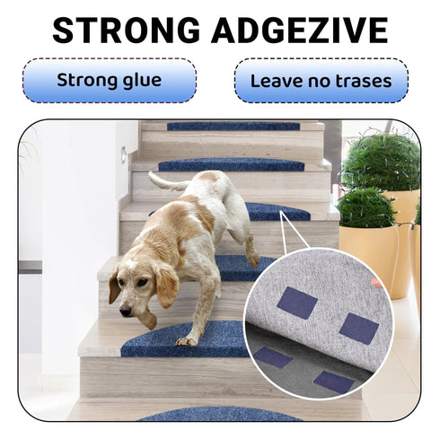One Inch Wide Navy Hook And Loop Self Adhesive Tape Heavy Duty Blue Fastener Strips Tough As Nails For Securing Window Screens Hang Decor And Quick Diy Fixes With No Mess on stairs with dog.