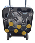 Underside view of Electric Concrete Floor Grinder for Wet and Dry Grinding, Beast Mode Polisher with diamond discs, 220V