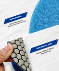 Close-up of nylon backing and soft abrasive surface on Four Inch Dry Diamond Polishing Pads Grit 100 for Granite Marble Stone Flexible Sanding Pads