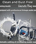 Pro Setup Electric Rotary Saw, 8800W Brushless Concrete Cutter Muscle, 3000Rpm Dust Free Masonry Cutting Machine features water pump for dust-free cutting.