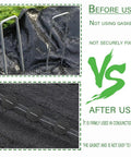 250 Piece Landscape Washer Gasket Set Heavy Duty Plastic Anti Rip Washers For Weed Barrier Fabric installed comparison