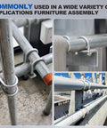 Built Tough Square U Bolt Kit Crafted From Legit 304 Stainless Steel For Rock Solid Pipe Securing Trailer Rack Solar Panel Mounting And Exhaust Hanger Support With No Sweat Setup Guaranteed in various mounting applications.