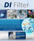 Straight Up Pure Deionization Replacement Filter For Reverse Osmosis Di Systems And Aquariums Keeps Your Hardware Slick And Scale Free Lower Tds Levels Flawlessly 10 Inch X 2 5 Inch Cartridge For Crisp Hydration. DI filter used in labs and aquariums.