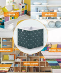 Heavy Duty Foldable Storage Bins With Reinforced Hollow Board Panels, in a stylish design for organizing closets, shelves, and living spaces.