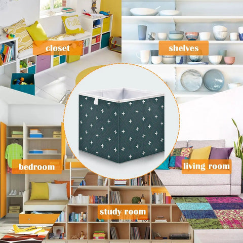 Heavy Duty Foldable Storage Bins With Reinforced Hollow Board Panels, in a stylish design for organizing closets, shelves, and living spaces.