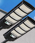 Outdoor Solar Flood Lights With Motion Sensor And Remote Control Waterproof Dusk To Dawn Led Street Lights 2 Pack