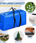 Heavy Duty 57 Gallon Jumbo Moving Bag With Extra Large 42 By 23 By 13.5 Inch Dimensions Massive Capacity For Clothes Blankets