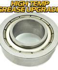 Heavy Duty Front Wheel Bearings 4 Pack Precision Machined Ag Tractor Replacement Built Different With Synthetic Grease And Sealed Steel Shields Zero Maintenance Design That Will Ride Smooth - close-up of steel bearing with high temp grease upgrade.