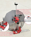 Professional 220V Single Phase Automatic Concrete Wall Cutter Featuring 11.8KW Diamond Track Saw And 47.2 Inch Blade close-up of aluminum profile track with wide base