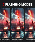 10 Pack 21 Inch Lit LED Traffic Safety Wand With 3 Flashing Modes For Parking Guides And Air Traffic Style Signals demonstration