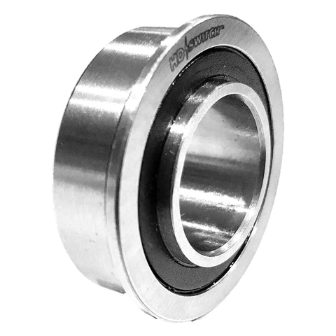 Premium Four Pack Front Wheel Bearings Slathered In Heat Resistant Synthetic Grease For Lawn Tractors And Zeros close-up view of bearing