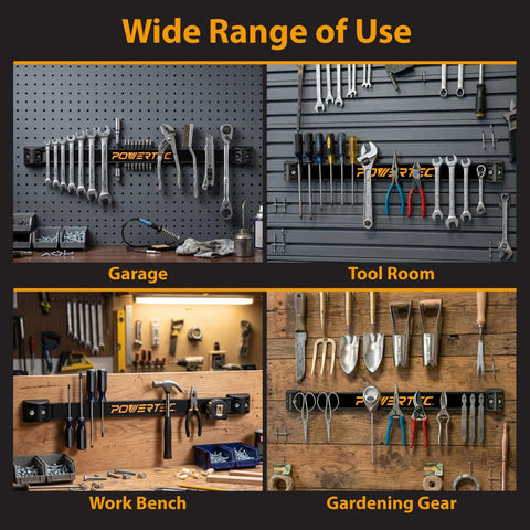 Wide range of uses of 12 Inch Magnetic Tool Holder Strip for Garage and Workshop Handy Heavy Duty Metal Magnet Bar Organizer