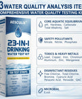 No Fuss 23 Parameter Water Test Kit With 158 Strips checks tap and well water for lead and chlorine with a comprehensive guide.
