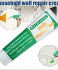 Fast Drying Wall Repair Putty Spackling Paste For Drywall That Fixes Nail Holes Cracks And Scratches White Ready To Use 2 Pack shown