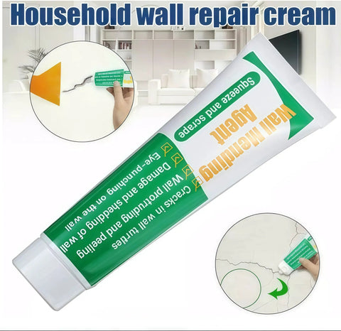 Fast Drying Wall Repair Putty Spackling Paste For Drywall That Fixes Nail Holes Cracks And Scratches White Ready To Use 2 Pack shown