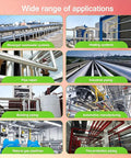 Wide range of applications for Heavy Duty Electric Pipe Cutter Built Like A Tank in industrial and plumbing projects.