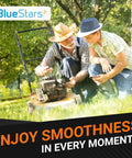 Grandfather and grandson examining a lawn mower, showcasing Rock Solid 6006 Double Rubber Seal Bearings 30X55X13mm.