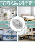 Six Pack Heavy Duty Ball Bearing Door Hinges 4.5 By 4.5 Square Inch displayed in residential and commercial settings.