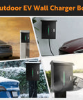 Tough As Nails EV Charger Cover Heavy Duty Weatherproof Outdoor Housing For Tesla And Universal Electric Cars With Cable Ports View Window And Fast Hookup on various charging setups.