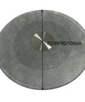 Slick Tempered Glass Lazy Susan Turntable For Dining Tables Smooth 360 Spin 70/80/90/100cm polished surface with stainless steel base.