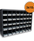 All In One Metric Coarse Hardware Kit With 3,610 Pieces Including Hex Cap Screws, Hex Nuts, Nylon Locknuts, Washers, 40 Hole Bin