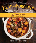 New York Times Bestselling Slow Cooker Cookbook For Two Featuring 150 Small Batch No Drama Weeknight Dinners And Easy Peasy Crockpot Meals With Full Color Photos, showcasing a dish of beef stew in a white crock pot.