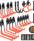 Kickass Heavy Duty Garage Storage Hooks 20 Piece Wall Organization Kit with assorted hooks and mounting tools for garage use.