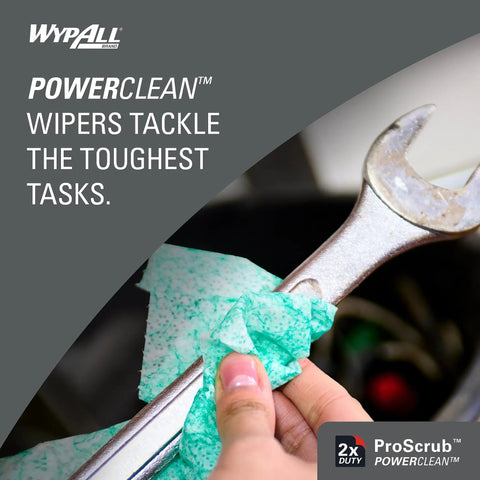 Heavy Duty Wet Towels ProScrub Dual Action Cleaning Wipes 9.5 By 12 Inches Large Wipes with wrench in cleaning use