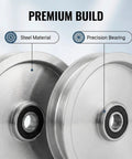Premium Aftermarket Deck Flat Idler Pulley 6-3/16 Inch Single Groove made of steel with precision bearing for John Deere ZTrak.