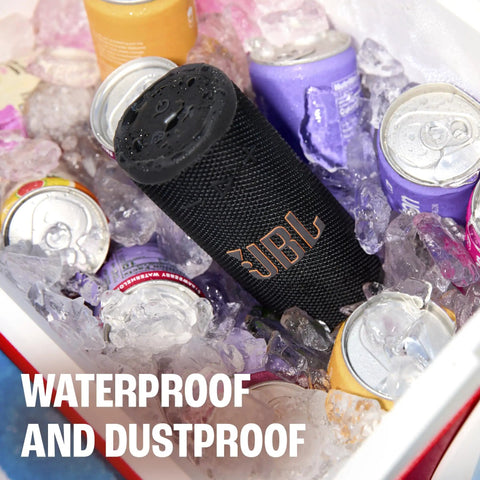 Grip Compact Bluetooth Speaker With Bold Pro Sound and Ambient Light, Black, waterproof, dustproof, in ice-filled cooler