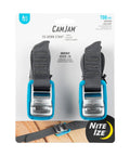 CamJam Tie Down Straps Pack of 2, Heavy Duty 6 Ft Luggage and Gear Straps With Cam Buckle, 700 LB Working Load Limit on display