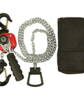 Mini Lever Chain Hoist, 550 Lb Capacity, 5 Ft Lift, Lightweight Yet Rugged Steel, Grade 80 Load Chain, with Hooks