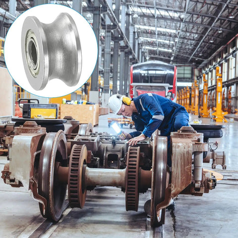 Premium Quality U Groove Bearings 20 Pack Carbon Steel Sealed Ball Bearings 4Mm Bore 13X7Mm Rail Roller Wheels in workshop.
