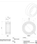 Heavy Duty Needle Roller Bearing Featuring Removable Inner Ring Built Like A Tank For Serious Shop Work Showing Off Dimensions and Specs