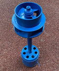 Micro Hydro Generator Turbine 2000W Single Phase Axial Flow River Turbine With Permanent Magnet Generator in blue casing