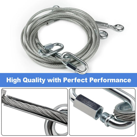 Conversion Cable Kit for Toy Hauler Patio Doors Easy to Install With 109 Inch Cable and Full Hardware Pack Including Brackets Screws Cables Pins and Lockpins for Quick Retrofit