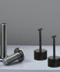 Six Piece T Handle Socket Wrench Set For No Sweat Lamp Holder Outer Ring Removal And Smooth Fixture Repairs With A Foolproof Grip And Quick Fix Design featuring black T handles and silver screws.