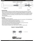 Diagram of Gatsby Grande Twist Ballpoint Pen Kit Starter Pack For Woodturning, showing assembly instructions and bushing details.