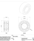 Double Row Angular Contact Ball Bearing With Thirty Degree Contact Angle Seventy mm Bore One Five Zero mm Od Abec One Precision Steel Cage Open Design heavy duty dimensions.