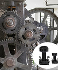 Heavy Duty M6 X 16 Millimeter Rack Mount Hardware Kit Including Square Cage Nuts Strong Screws And Nylon Lock Washers For Server Cabinets And Network Racks Gets You Back Online Fast with gears and hardware.