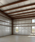 Heavy Duty Reflective Insulation Roll With Foam Core R17 Radiant Barrier 5mm thick 16 by 50 feet installed in warehouse