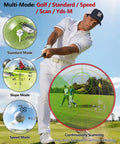 Golf player using Lightweight Golf Rangefinder Slope Switch And Flag Lock Vibration, Rechargeable 7X Magnification, Clear Targeting
