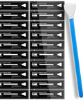 AAWipes APS-C 16 mm sensor cleaning swabs, 20-pack, arranged in a grid with a blue applicator handle on the right.