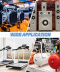 Badass M10 Thread Rubber Vibration Isolators And Shock Absorber Mounts With Threaded Studs And Non Slip Lock Nuts For Heavy Equipment And Smooth Ride Vibes used in various applications including fitness equipment and compressors.