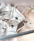 Two Sets Engraving Machine Hold Down Clamp Kit For CNC Routers, 100mm Aluminum Alloy Arcuate Press Plate, visible in metal fixture setup.