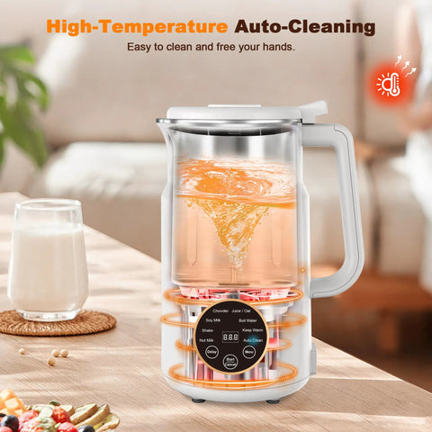 10 In 1 Plant Based Milk Maker All In One Kitchen Boss With 34 Oz Capacity 304 Stainless Steel With 12 Blades for making plant milks